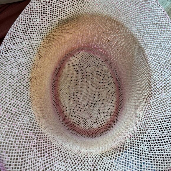 Pink Western Mesh Sun Hat | Derby, Rodeo, Garden Party Y2K Style - Picture 4 of 4